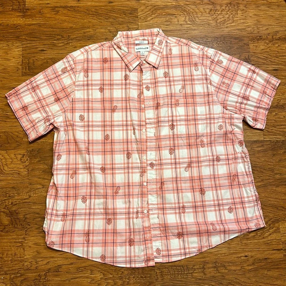Saddlebred Tropical Pink Pineapple Mens Button Down Size 3X - Picture 1 of 7